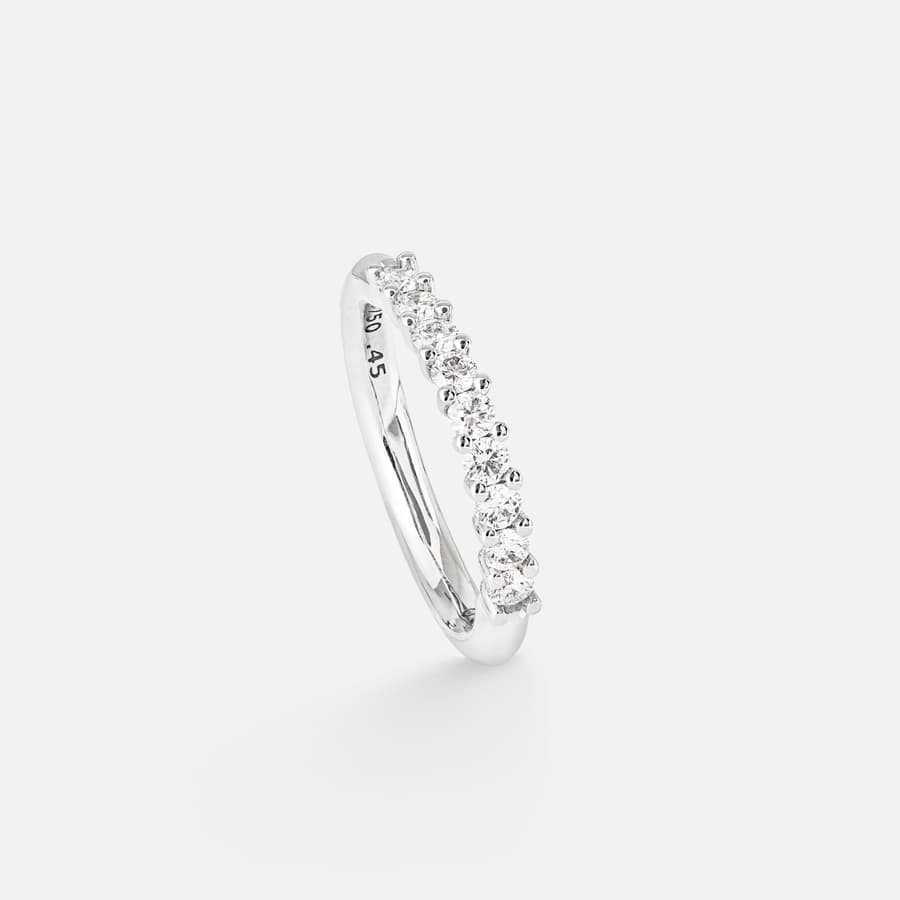 Celebration Alliance Ring in Polished White Gold with Diamonds  |  Ole Lynggaard 