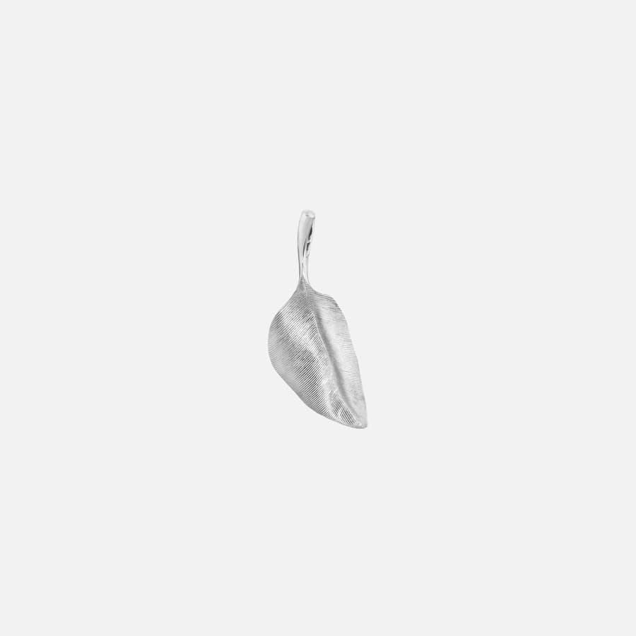 Leaves Collection 3 cm Pendant in Sterling Silver   |  Ole Lynggaard 