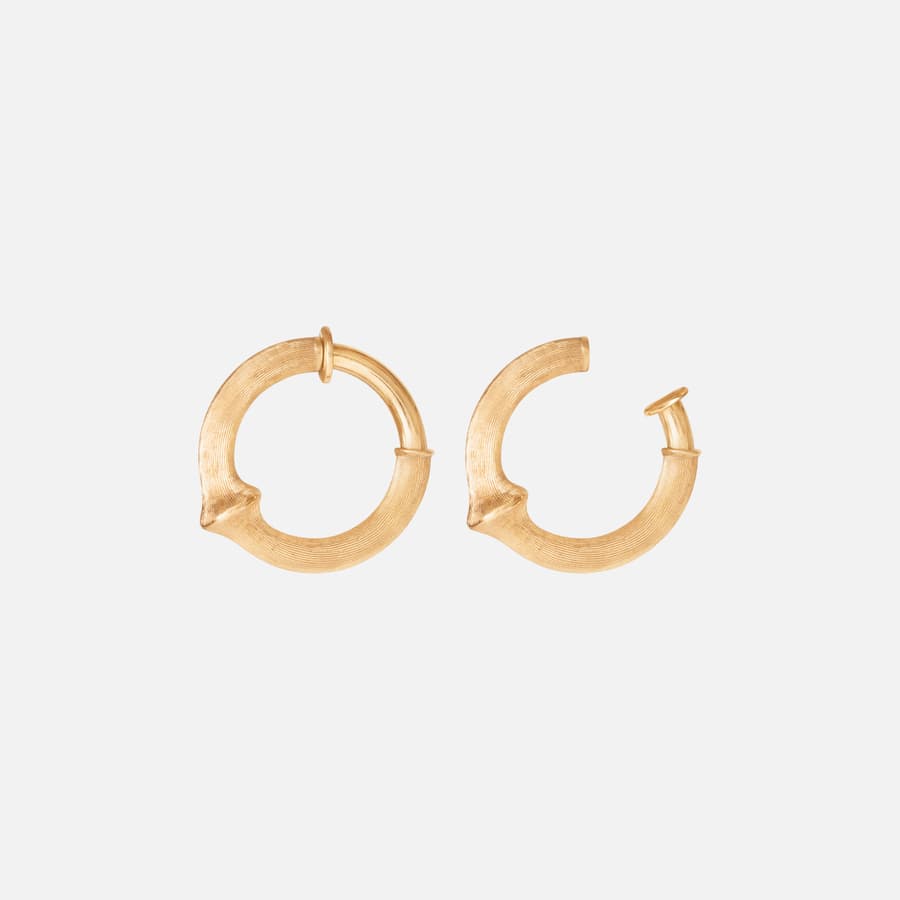 Nature Creol Clip Earrings Small in 18 Karat Yellow Gold | Ole Lynggaard