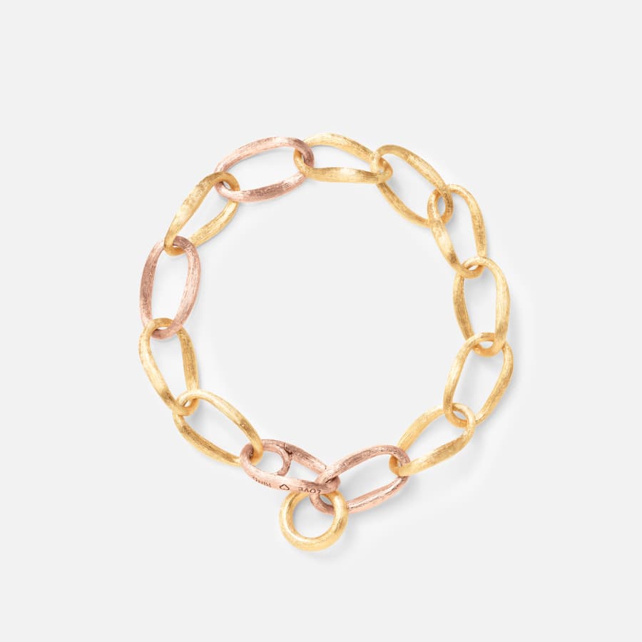 Love Bracelet Medium in 18 Karat Yellow & Rose Gold  |  Ole Lynggaard 