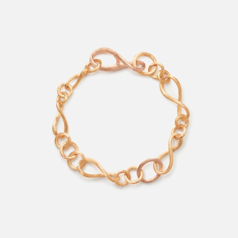 Love Bracelet Small in 18 Karat Yellow & Rose Gold  |  Ole Lynggaard 