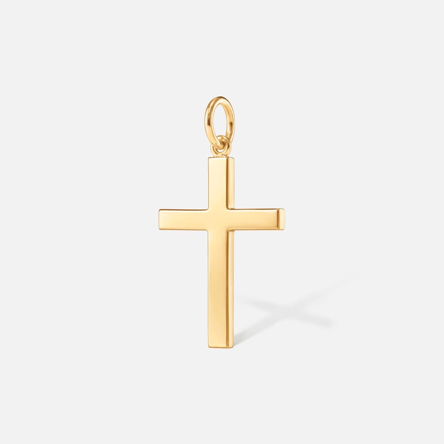 Cross pendant in Solid 18 Karat Yellow Gold  |  Ole Lynggaard