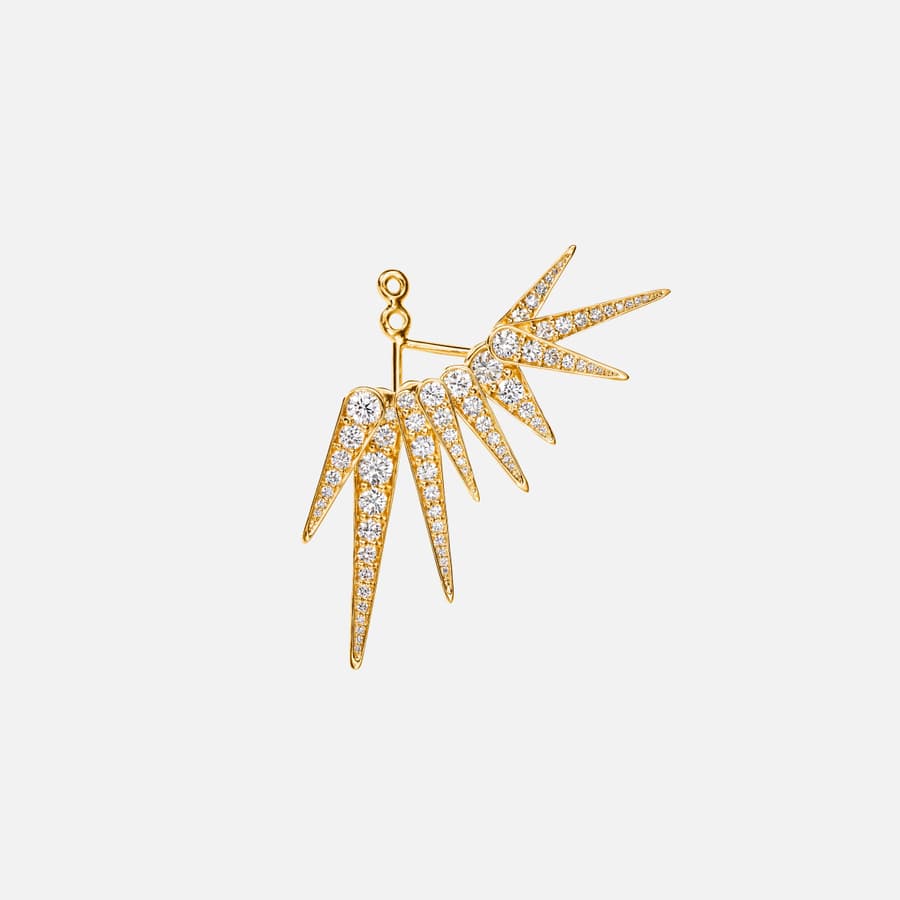 Funky Stars earpandant  in 18 karat gold and diamonds | Ole Lynggaard 