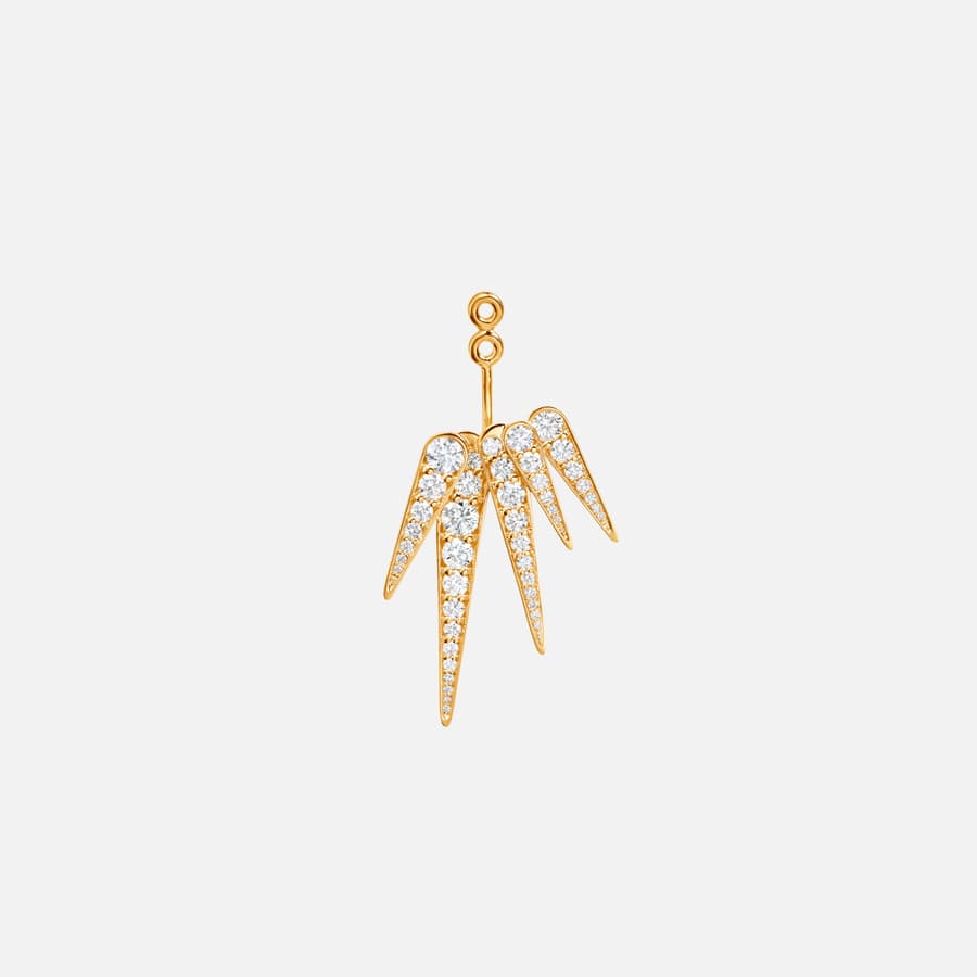 Funky Stars earpandant  in 18 karat gold and diamonds | Ole Lynggaard 