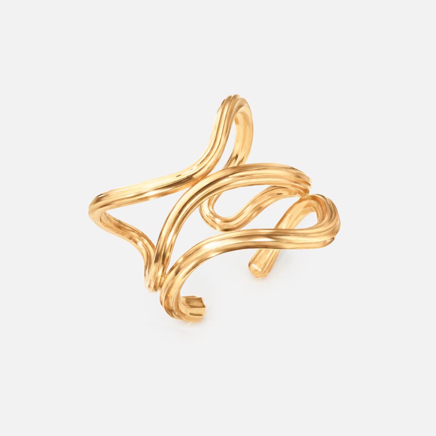 Under The Sea Triple Bangle in 18 karat yellow gold | OLE LYNGGAARD COPENHAGEN	
